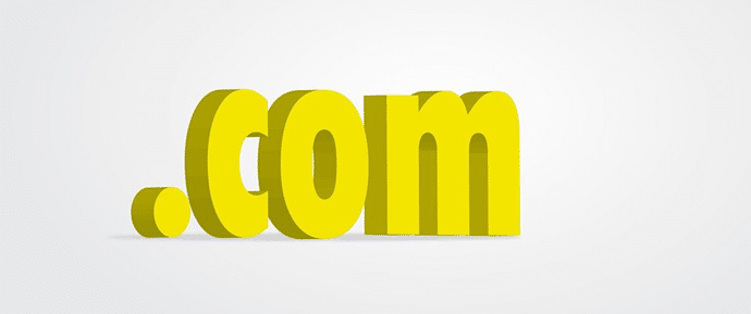 '.com' Most Popular Domain Name Extension