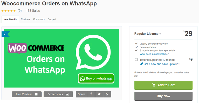 WooCommerce Order On Whatsapp Plugin