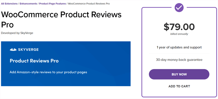 WooCommerce Product Reviews Pro Plugin