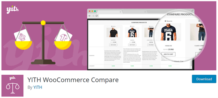 WooCommerce YITH Compare Plugin