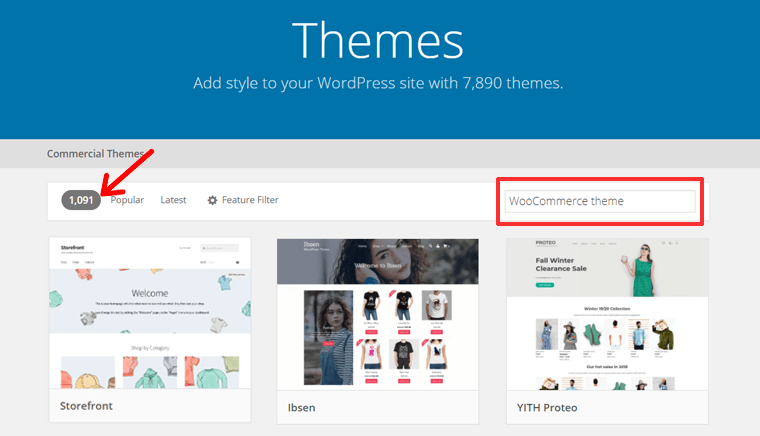 WooCommerce Themes on WordPress.org
