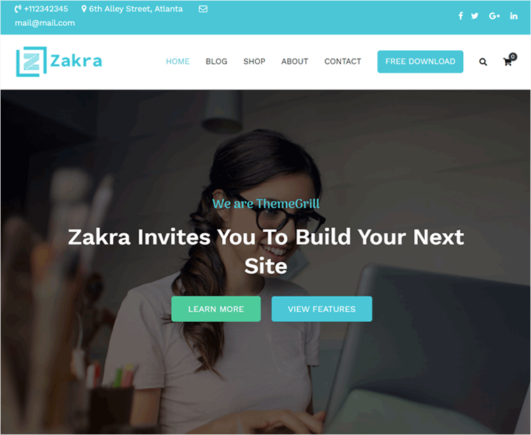 Zakra WordPress Business Theme