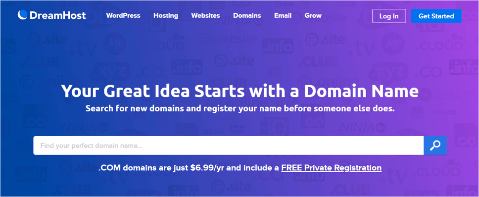 DreamHost Domain Name Registrar