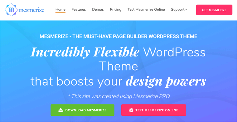 Mesmerize Free WordPress Themes