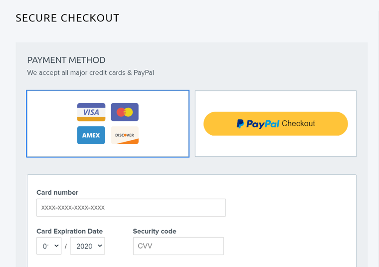Payment Method - Make a Website from Scratch