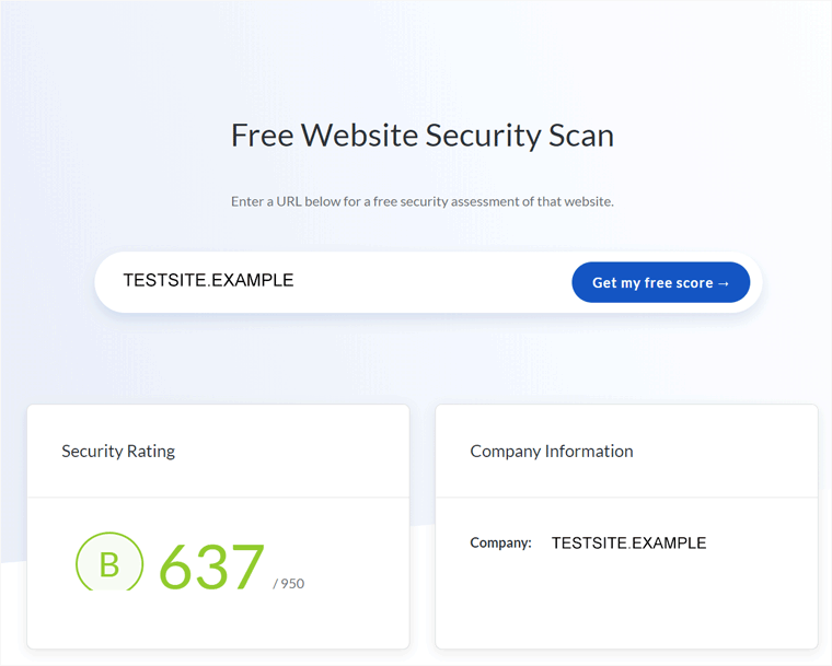 UPGuard Website Security Scanner