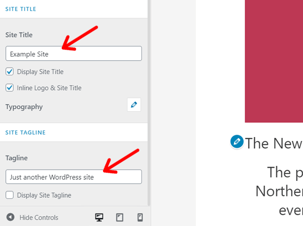 Set Your Site Title and Tagline in WordPress