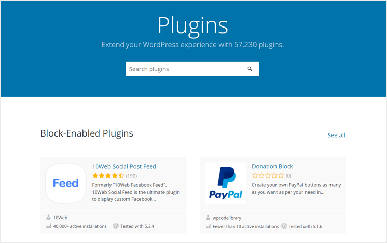 WordPress.org Plugins Directory