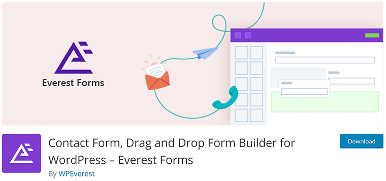 Everest Forms Simple Drag and Drop Form Plugin