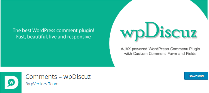 wpDiscuz WordPress Plugin for Blogs