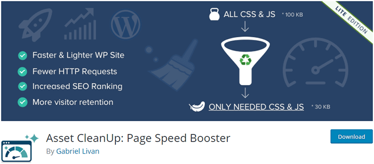 Asset CleanUp WordPress Site Cleaner and Speed Optimization Plugin