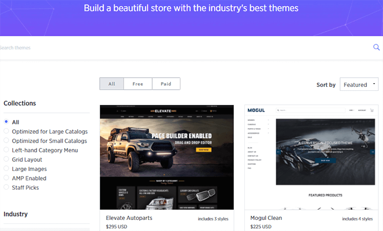 Themes Store of BigCommerce 