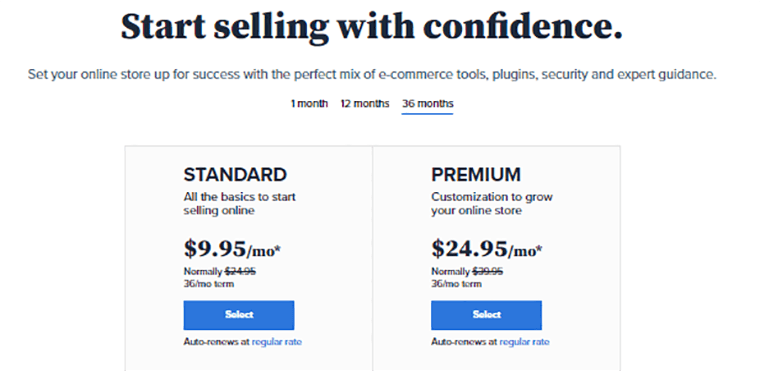 Bluehost Pricing for WooCommerce Store