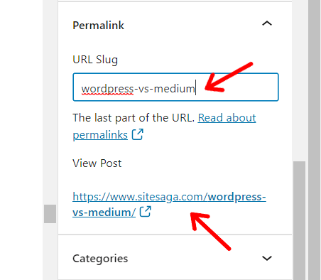 Editing Post Permalink (URL) in WordPress