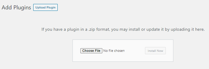 Plugin Upload Form