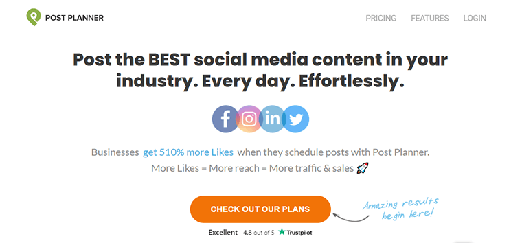 Post Planner social media posts scheduling tool