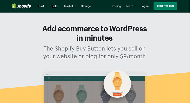 Shopify Buy Button for WordPress