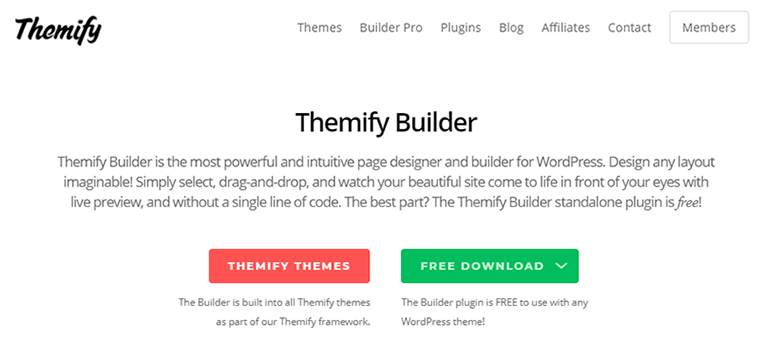 Page Builder Plugin Themify Builder