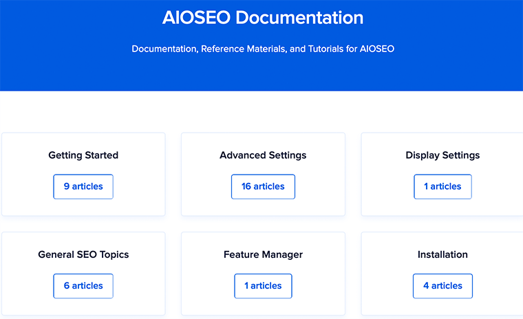 AIOSEO Documentation
