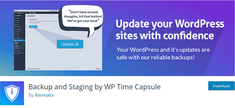 WPTimeCapsule WordPress Plugin for Site Backup 