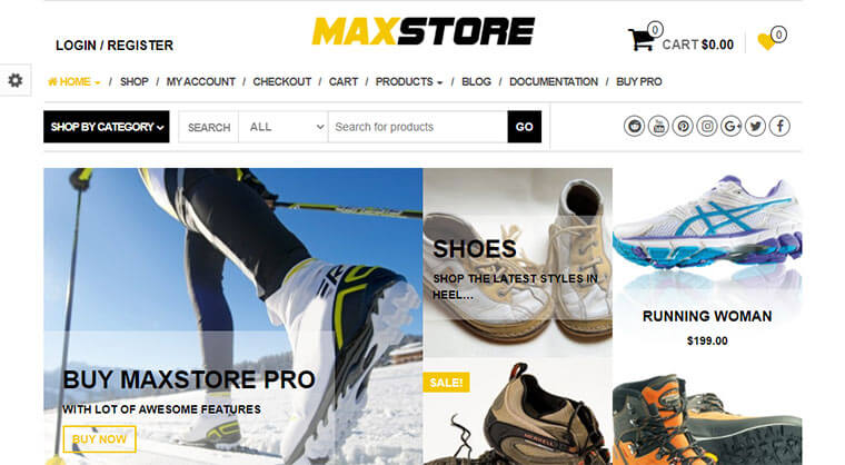 MaxStore eCommerce WordPress Theme Demo