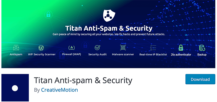 Titan Anti-spam & Security plugin