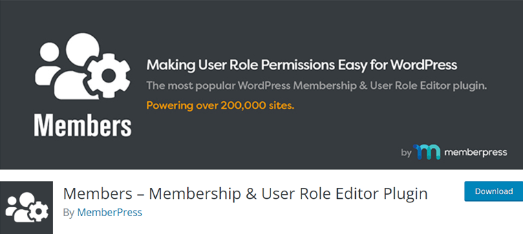 Members - Free WordPress Plugin for Memberships
