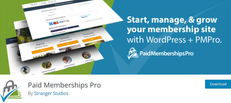 Paid Memebrships Pro Plugin for WordPress Membership Sites