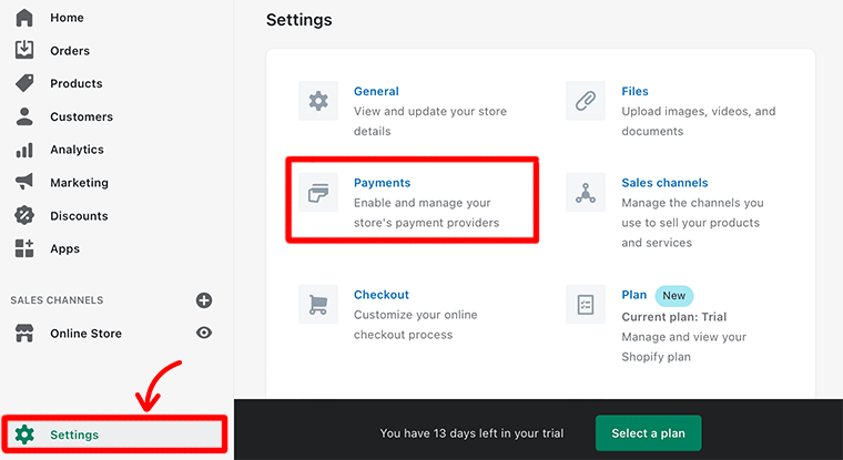 Add Payments Option