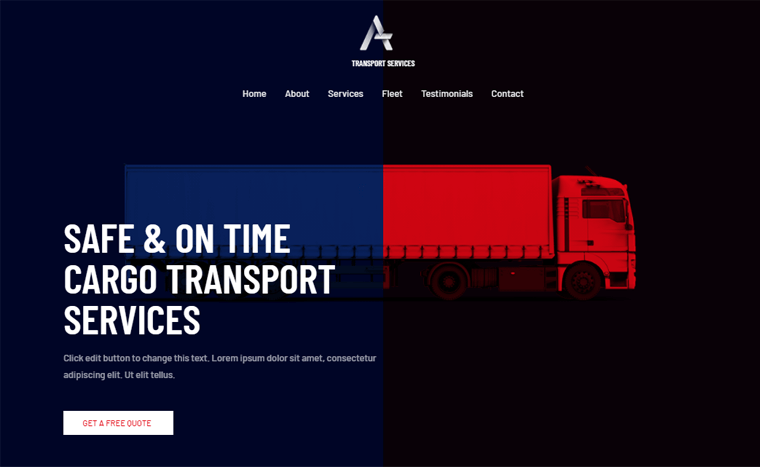 Astra-TransportServices- One Page WordPress Theme