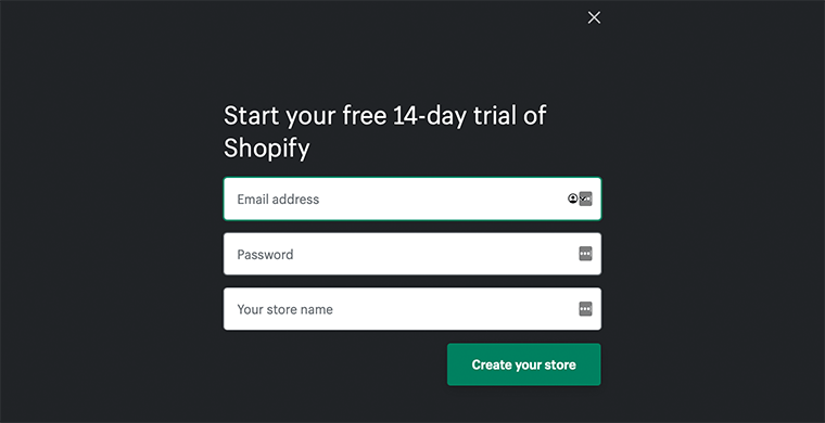 Create Your Store Form