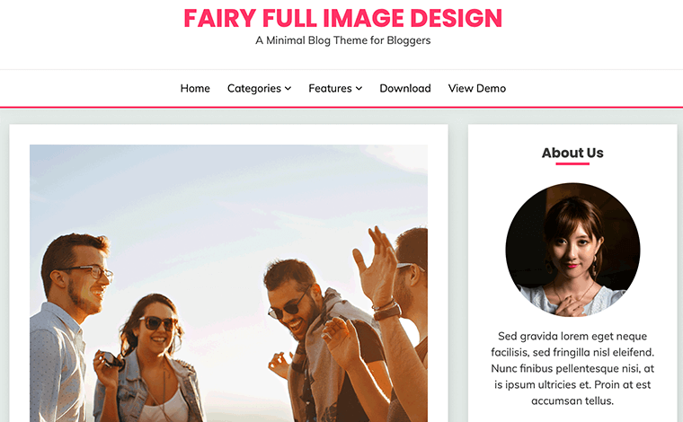 Fairy - Best Free SEO Optimized WordPress Theme