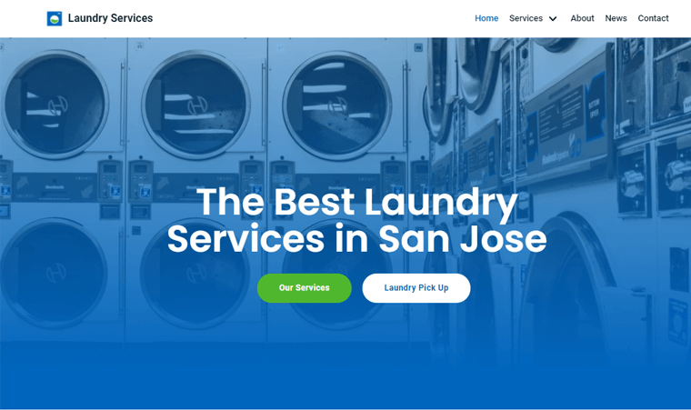 Neve-LaundryServices-One Page WordPress Theme