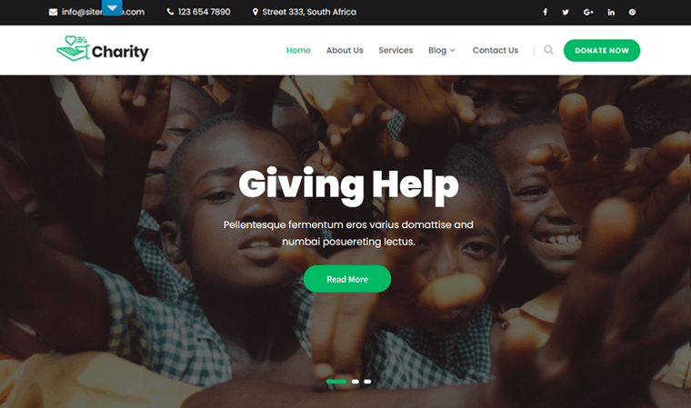 SKT Charity Free WordPress Theme