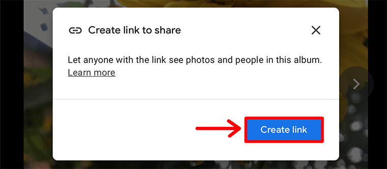 Create a Link to share