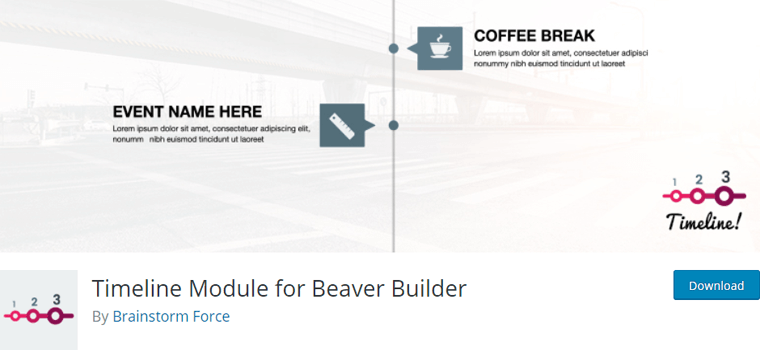 WordPress Timeline Module for Beaver Builder