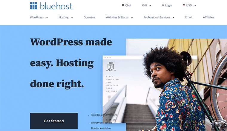 Bluehost WordPress Hosting Service
