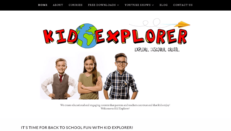 Kid Explorer Membership Website