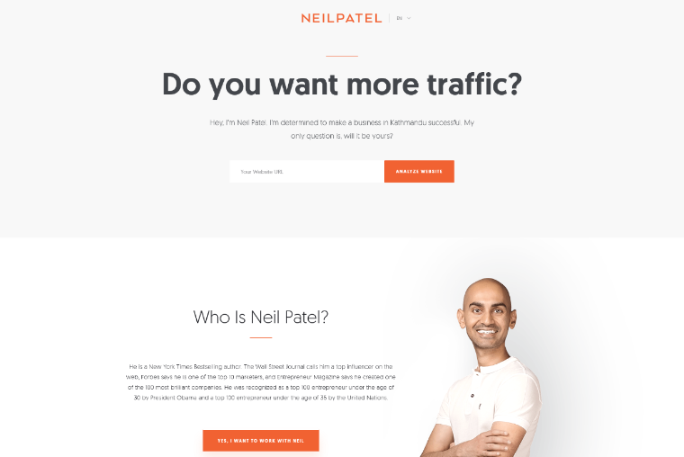 Neil-patel-Website personal online marketing websites