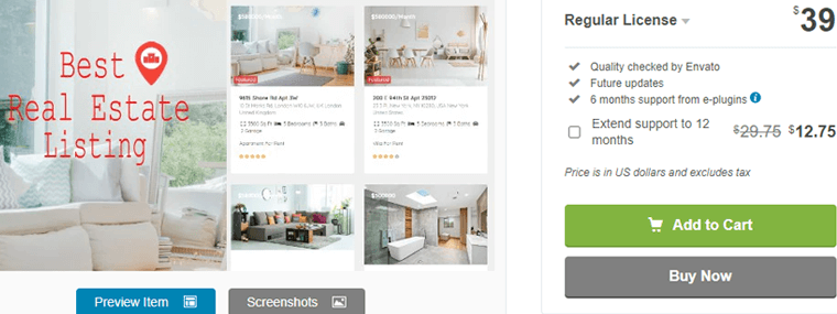 Real Estate Pro WordPress real estate plugin