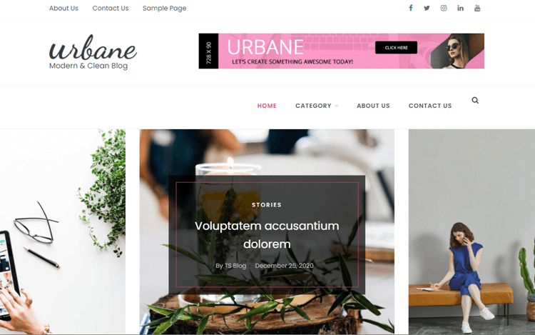 Urbane online magazine templates