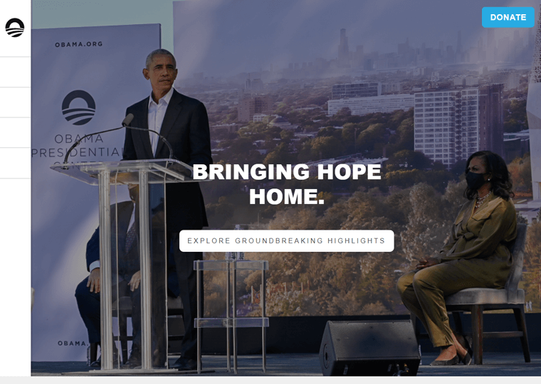 The Obama Foundation-WordPress site examples