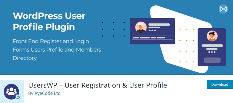 UsersWP User Registration and User Profile Plugin