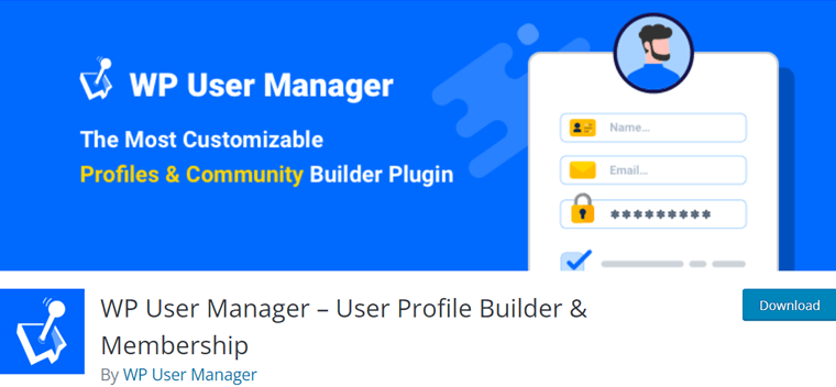 WP User Manager - User Profile Builder Plugin
