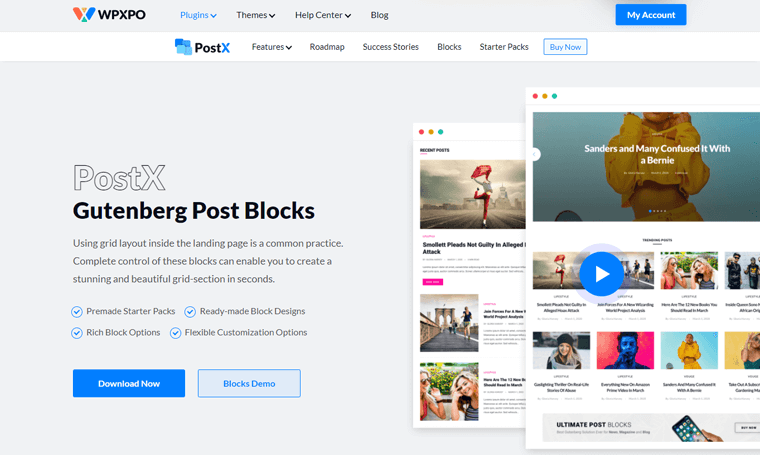 PostX Free Gutenberg Blocks Plugin