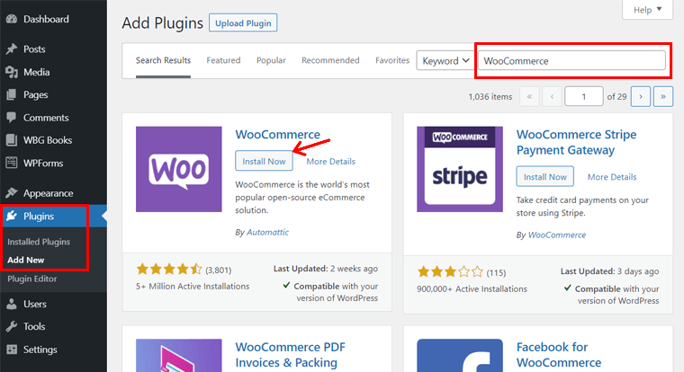 Installing WooCommerce for Book Library
