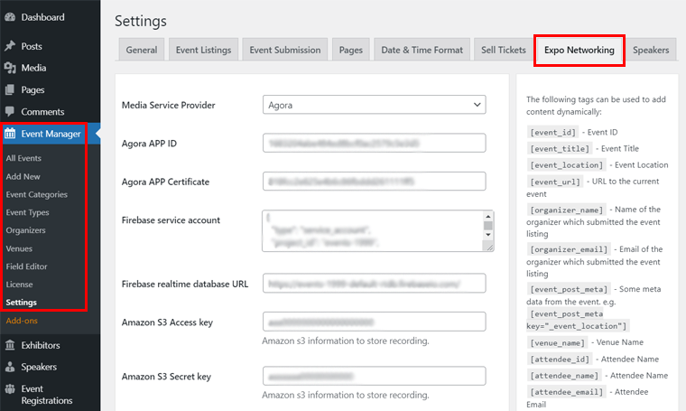 Expo Networking Settings