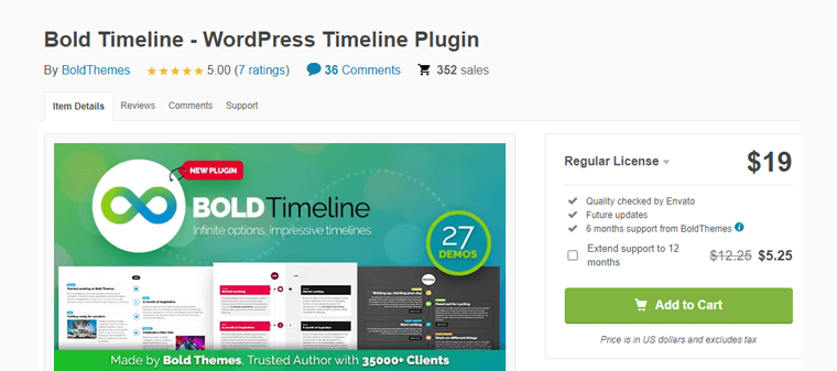 Bold Timeline Plugin for WordPress