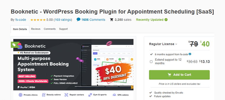 Booknetic WordPress Booking Plugin for Appointment Scheduling