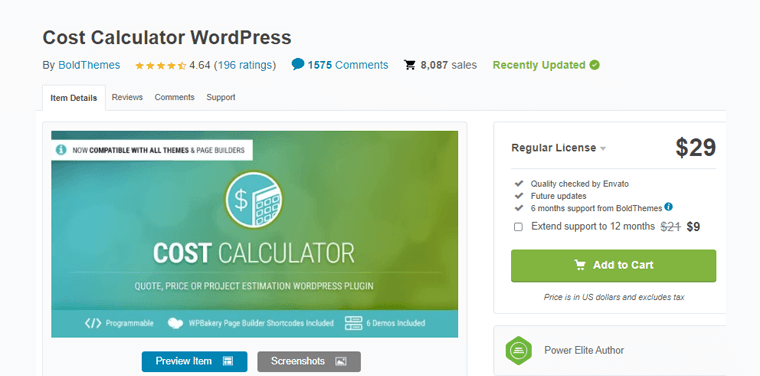 Cost Calculator WordPress-Best WordPress Calculator Plugins